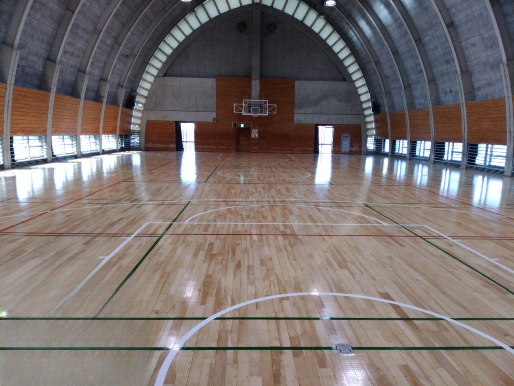 藤沢市　秋葉台文化体育館第2体育室床改修工事